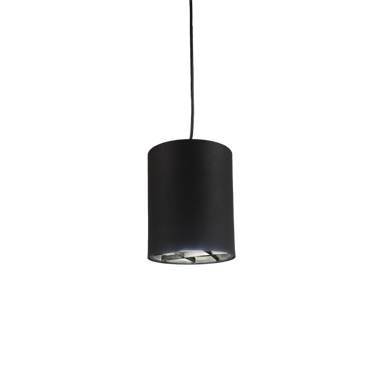 luminaria cilíndrica suspendida de aluminio